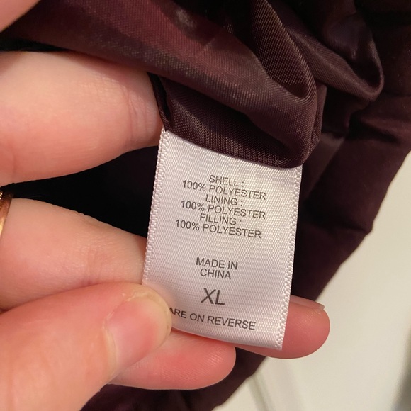 New York & Company women’s deep purple light‎ padding puffer zip vest pockets XL - Picture 6 of 8